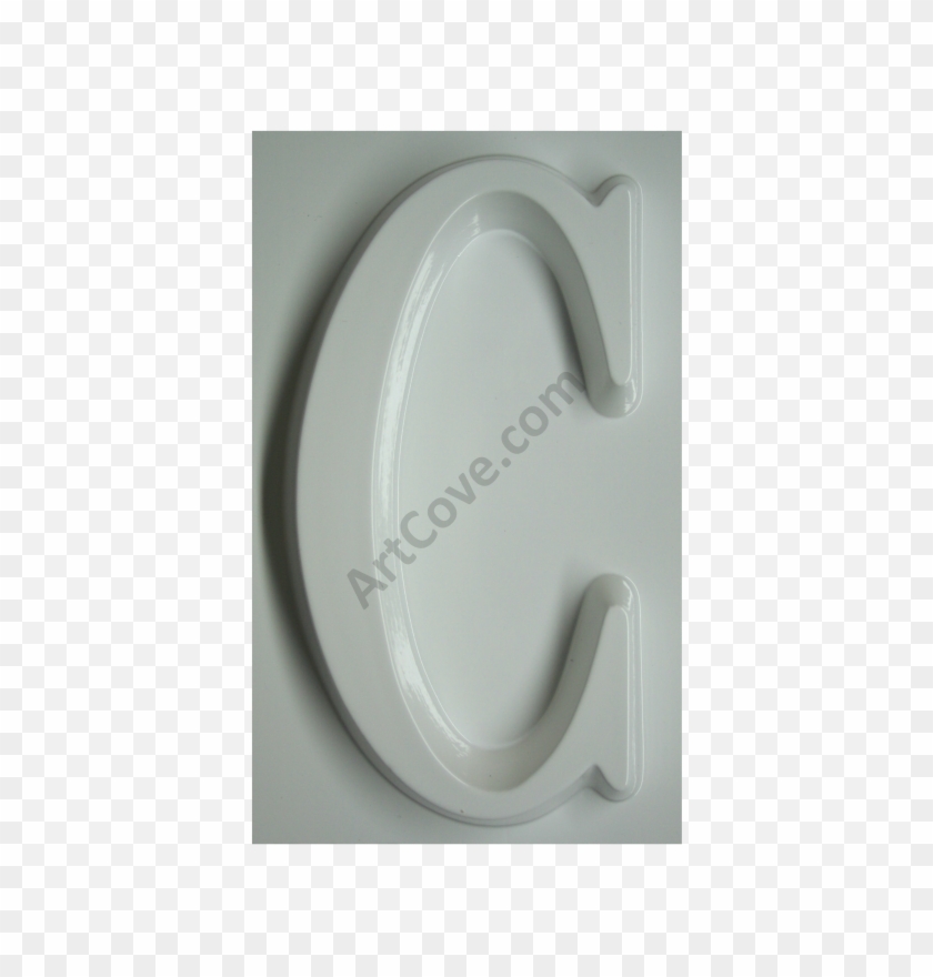 Letter C Plaster Mold - Circle Clipart