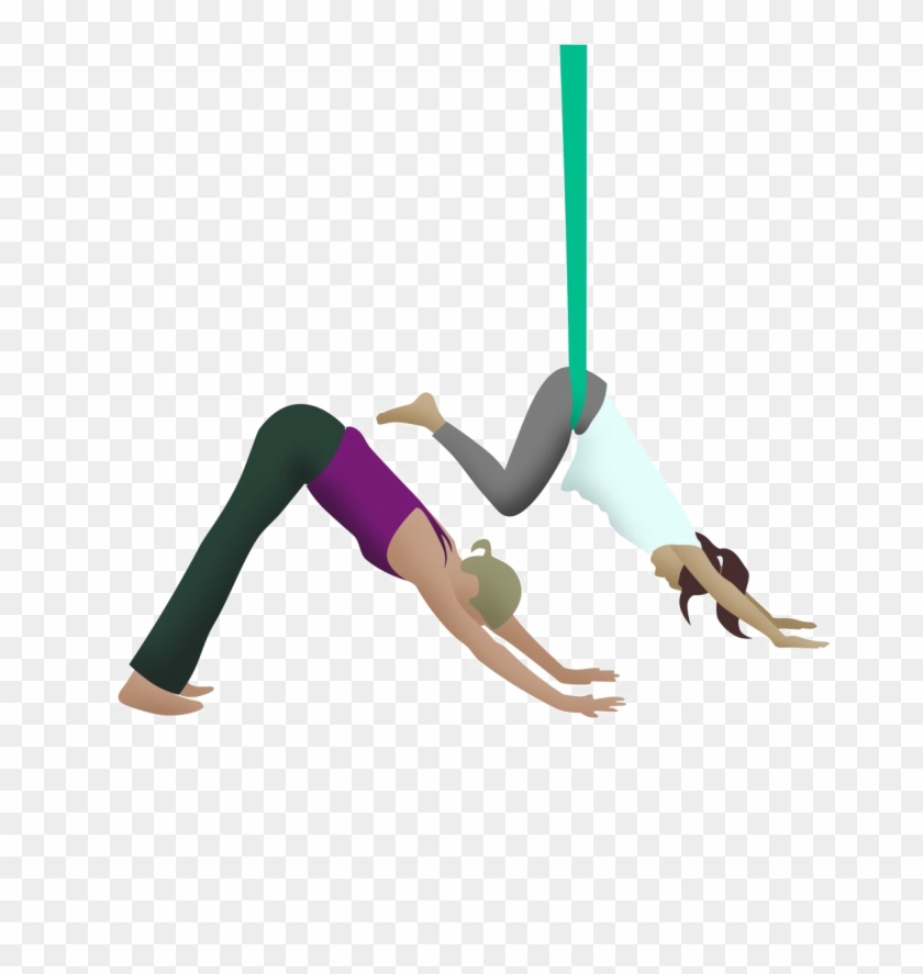 Aerial Yoga Pose Png Hd Quality - Aerial Yoga Png Clipart #3760357