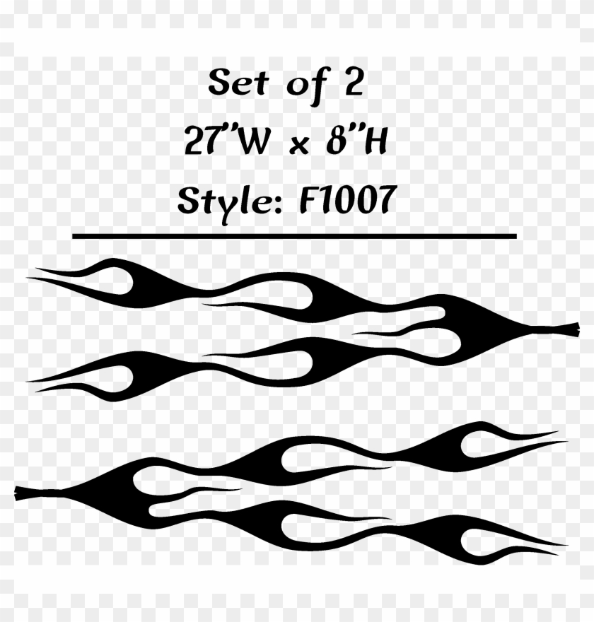 Vehicle Tribal Flames Vinyl Decal Sticker Car Truck - Decal Clipart