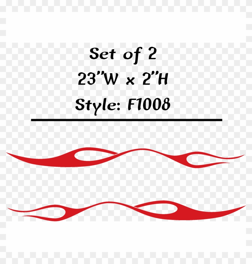 Vehicle Tribal Flames Vinyl Decal Sticker Car Truck - Poster Clipart #3760807