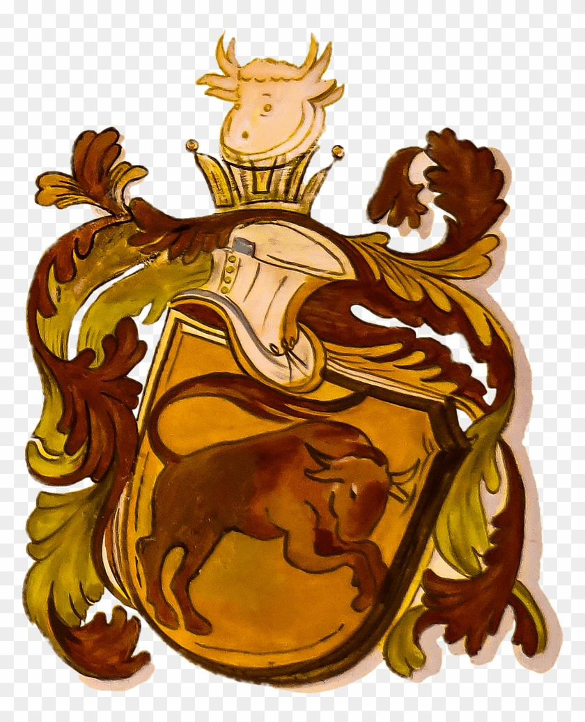 Coat Of Arms Zodiac Sign Taurus - Taurus Coat Of Arms Clipart #3760833