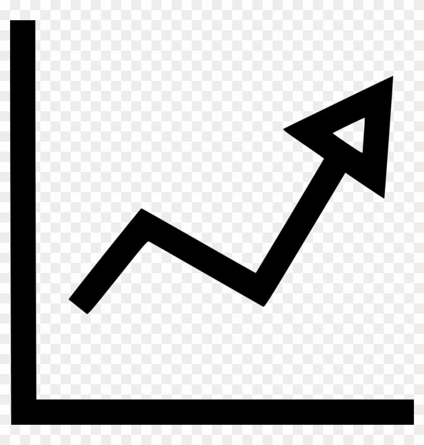 Arrow Graph Up Business Comments - Growing Stock Icon Clipart