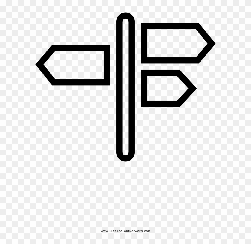 Dibujo De Puntero Para Colorear - Cross Clipart