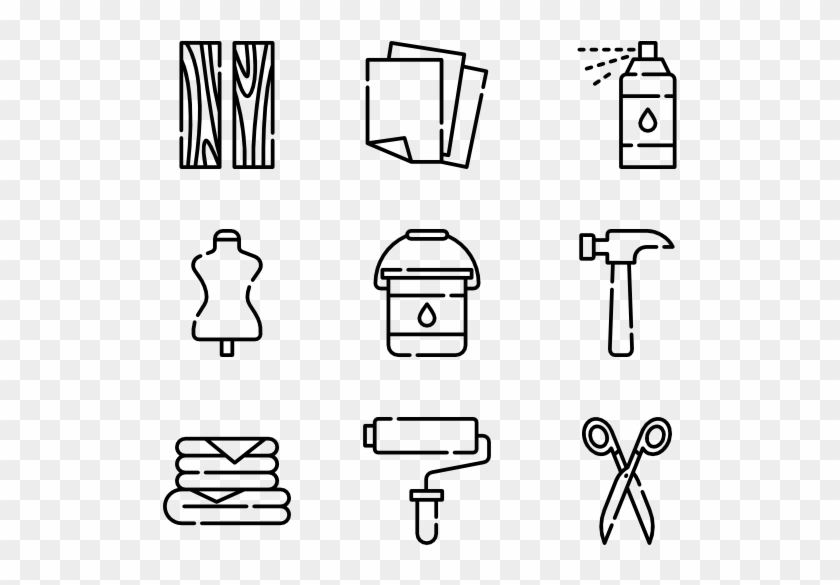 Arts And Crafts Icon Clipart #3761593