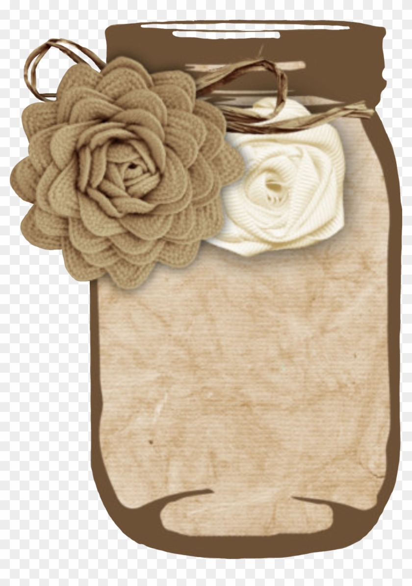 #masonjar#monogram #monograma #blank #freetoedit #frame - Garden Roses Clipart #3761941