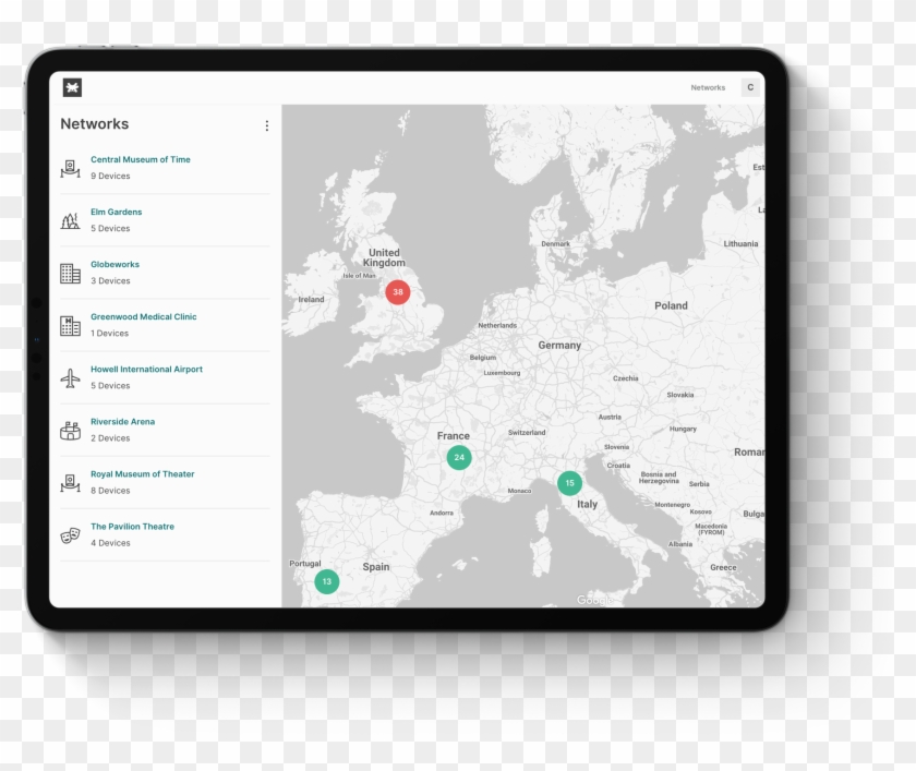 Tanazaos Responsive Interface - Europe Map Blank Detailed Clipart #3761944
