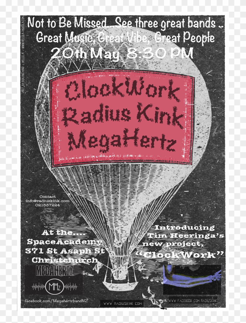Gig Poster Space Acc April Small - Poster Clipart