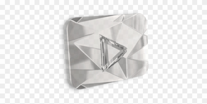 Diamond Play Button Devianart - Diamond Play Button Transparent Clipart #3762167