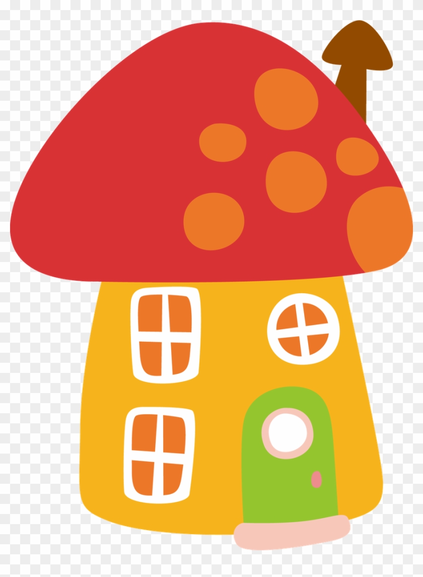 Gnome Clipart Red Mushroom - Mushroom Houses Clipart - Png Download #3762535