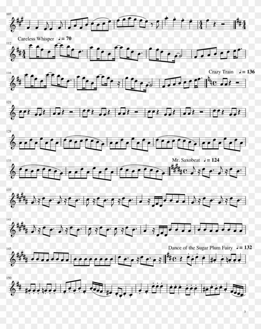 Palabras Grandes De Periodico , Png Download - Epic Sax Guy Partitura Clipart #3762787