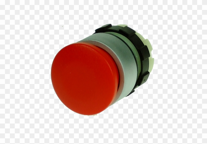 B3p1red Mushroom Head Push Button 28mm, Red, Spring - Cylinder Clipart