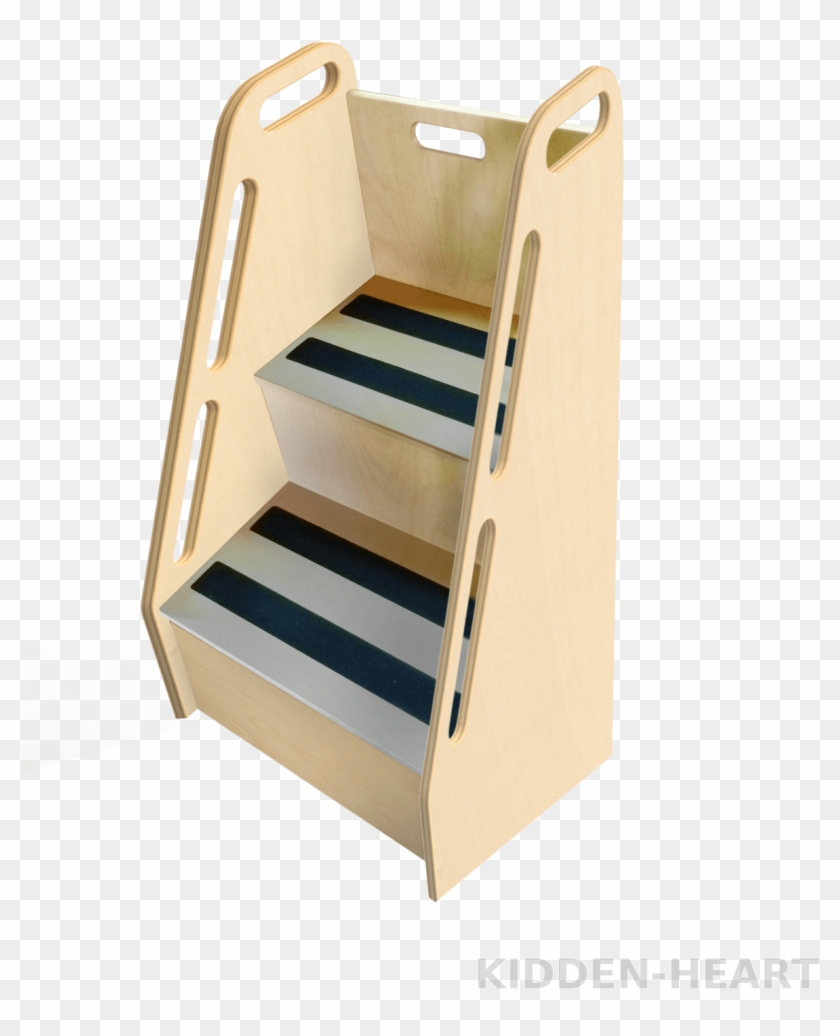 Taiwan Kids' Step Stool,birch Plywood Step Ladders,2-step - Shelf Clipart
