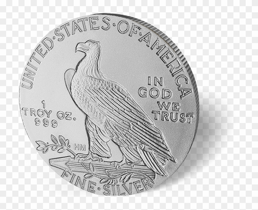 Picture Of 1 Oz Silver $5 Indian Design Round - Bald Eagle Clipart #3762947