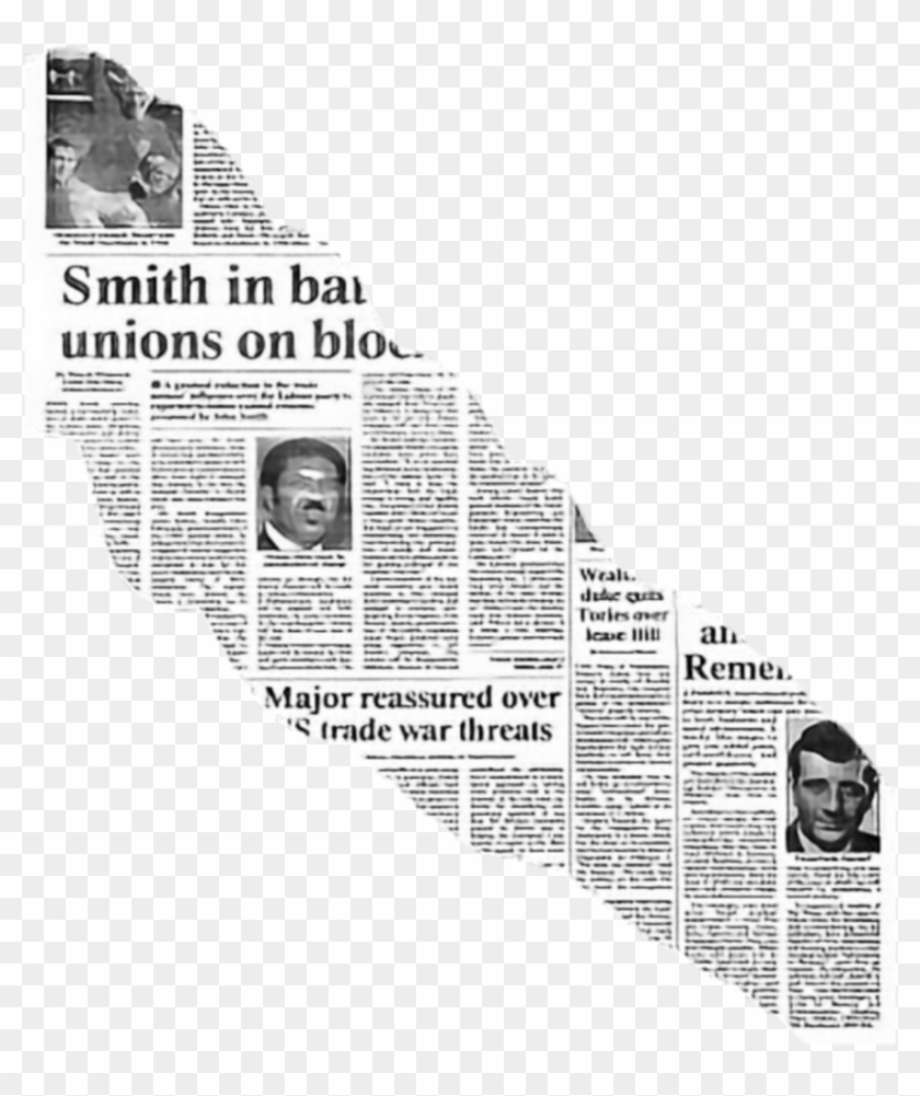 #sticker #stickers #paper #papel #diario #periodico - Newspaper Clipart