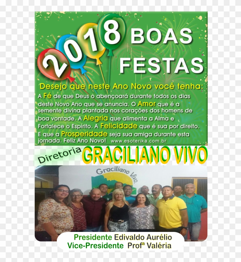 Feliz Natal De 2017 E Próspero Ano Novo Em 2018 Aos - Flyer Clipart