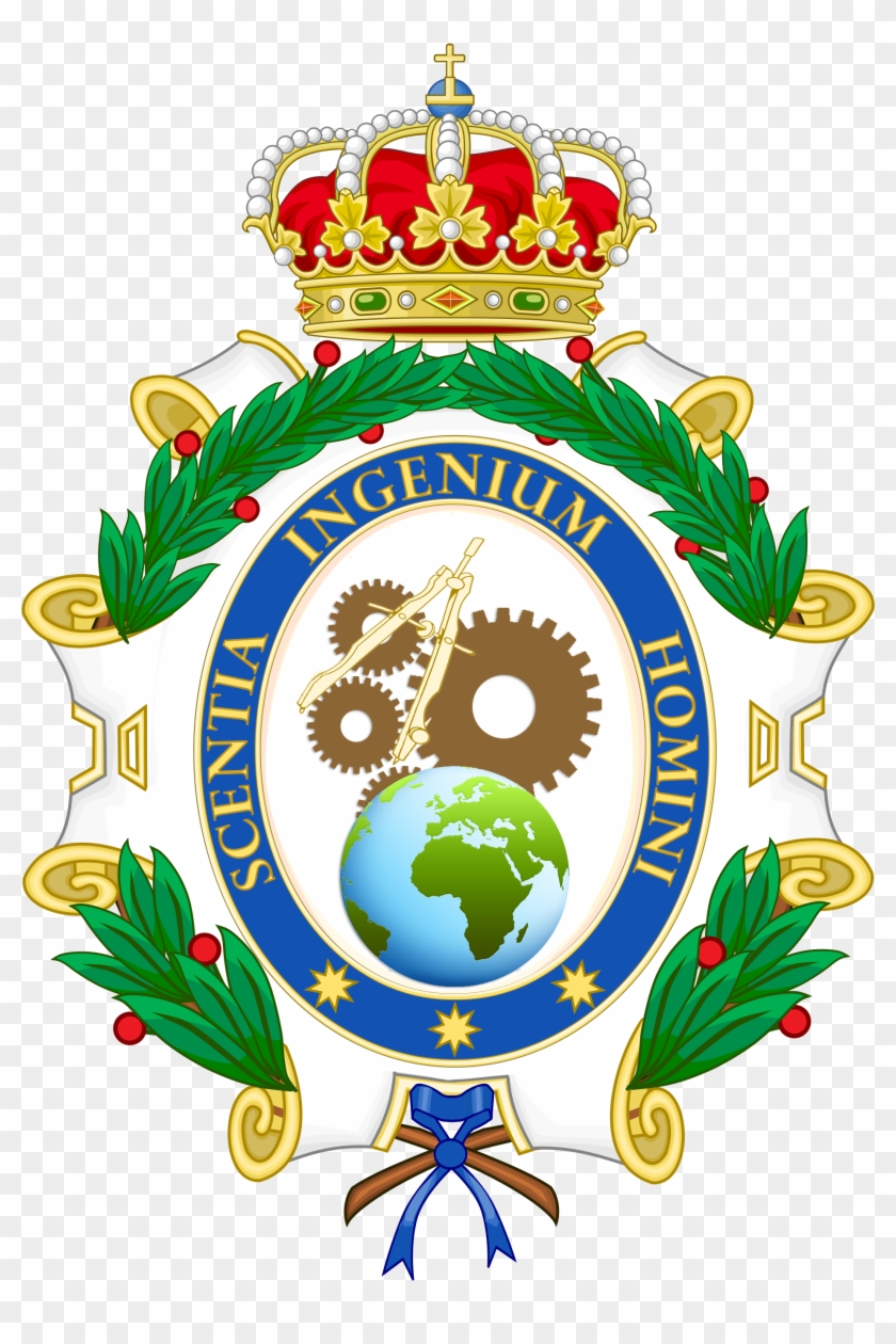 Coat Of Arms Of The Spanish Royal Academy Of Engineering - City Of Madrid Coat Of Arms Clipart