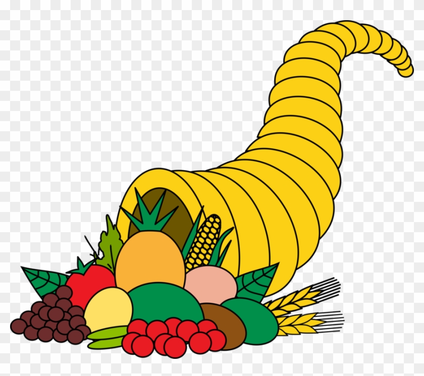 Cornucopia, Food, Fruit, Horn, Plenty, Vegetable - Transparent Png Cornucopia Clipart #3763787