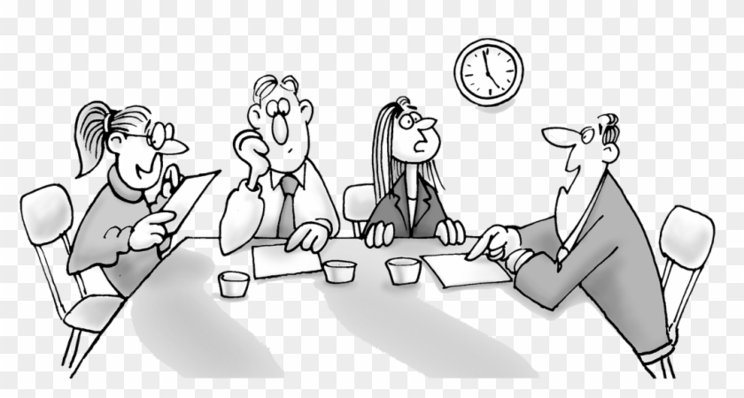 Picture - Attend A Meeting Cartoon Clipart #3764221