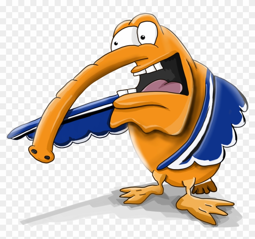 Mouth,blue Wings,free Pictures - Cartoon Character With Trunk Clipart #3764904