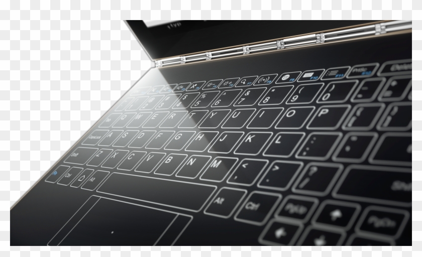 03 Yoga Book Close-up Kb - Lenovo Yoga Touch Keyboard Clipart #3765214