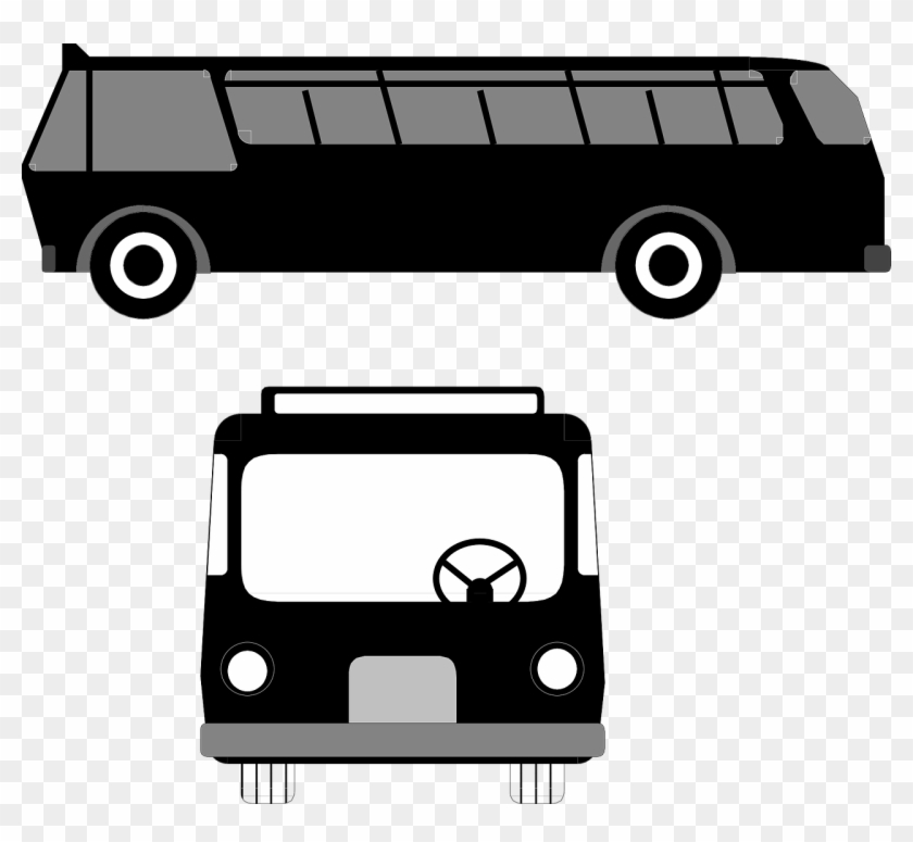 Front Of A Bus - Front Of A Bus Drawing Clipart #3765304