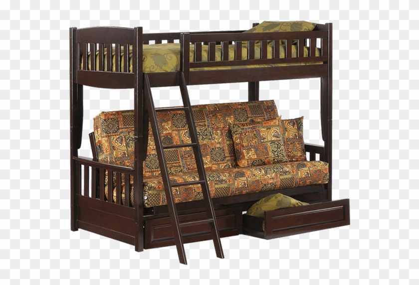 Cinnamon Futon Bunk Bed - Bunk Bed Clipart #3765556
