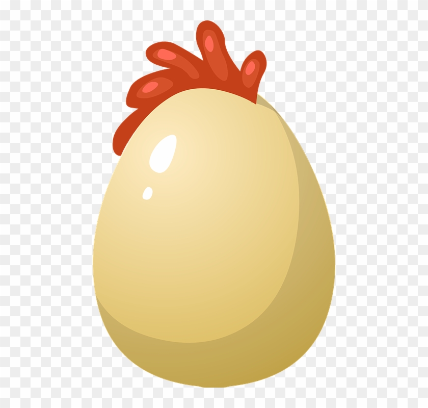 Chicken Egg Hen Poultry Comb Bird Fresh Farm - Ei Clipart - Png Download #3765981