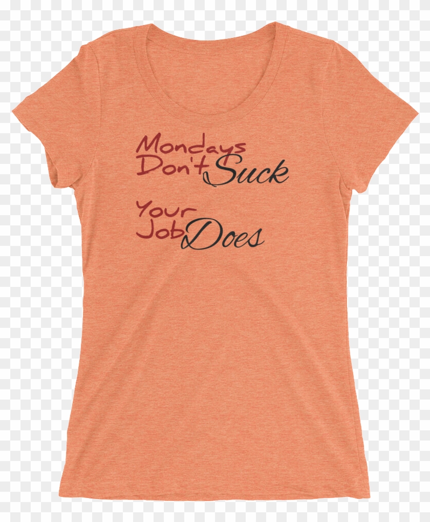 Mondays Ladies' Short Sleeve T-shirt - Active Shirt Clipart #3766026