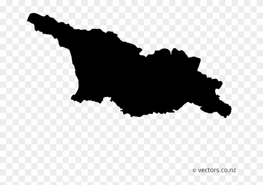 Blank Vector Map Of Georgia - Georgia Map Vector Clipart #3766478