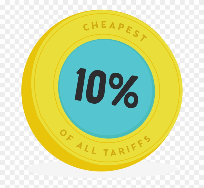 Cheapest 10 Percent - Circle Clipart #3766537