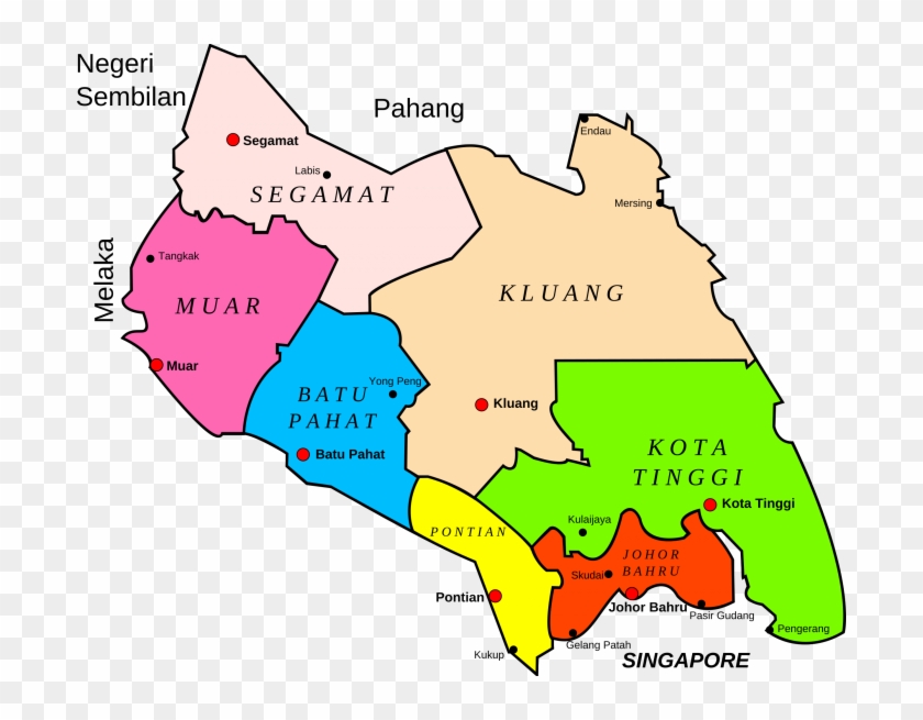 Awesome Johor Map Png Vector, Clipart, Psd Peoplepng - Johor Malaysia Map Transparent Png