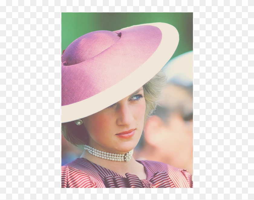 Lovely Princess Diana Tumblr-late 80s - Lady Diana With Hat Clipart #3766907