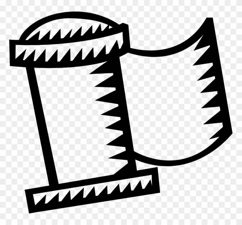 Vector Illustration Of Scroll Containing Writings And Clipart #3766999