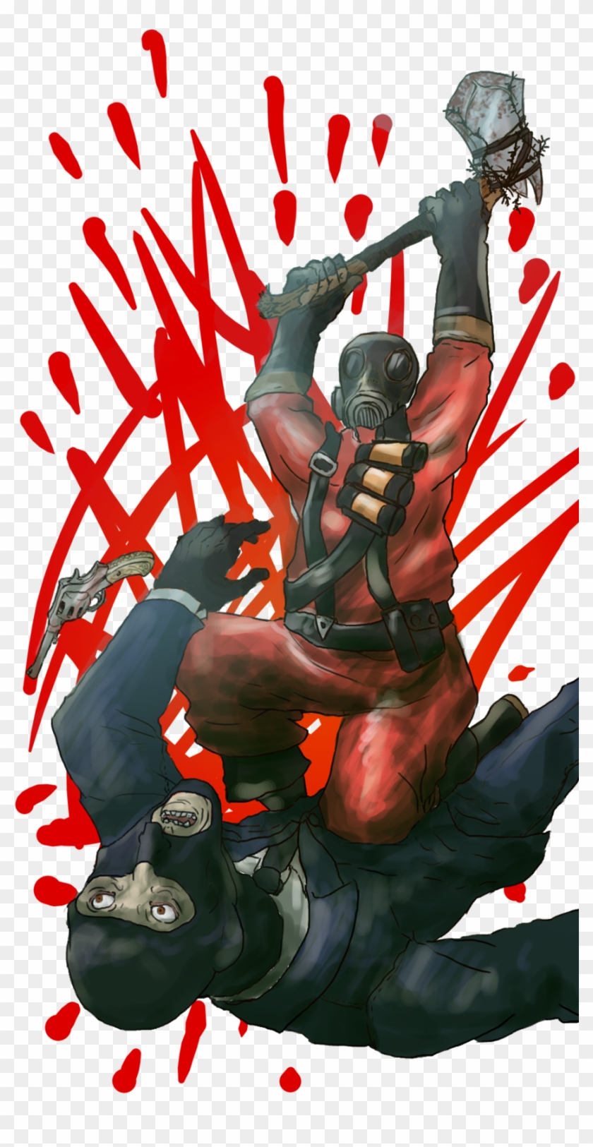 Light Them And Hit Them With An Axe - Deadpool Clipart