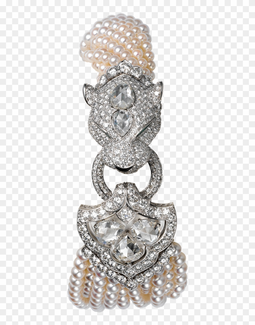 Cartier-watches Exceptional Pieces Panther Head Decor - Body Jewelry Clipart