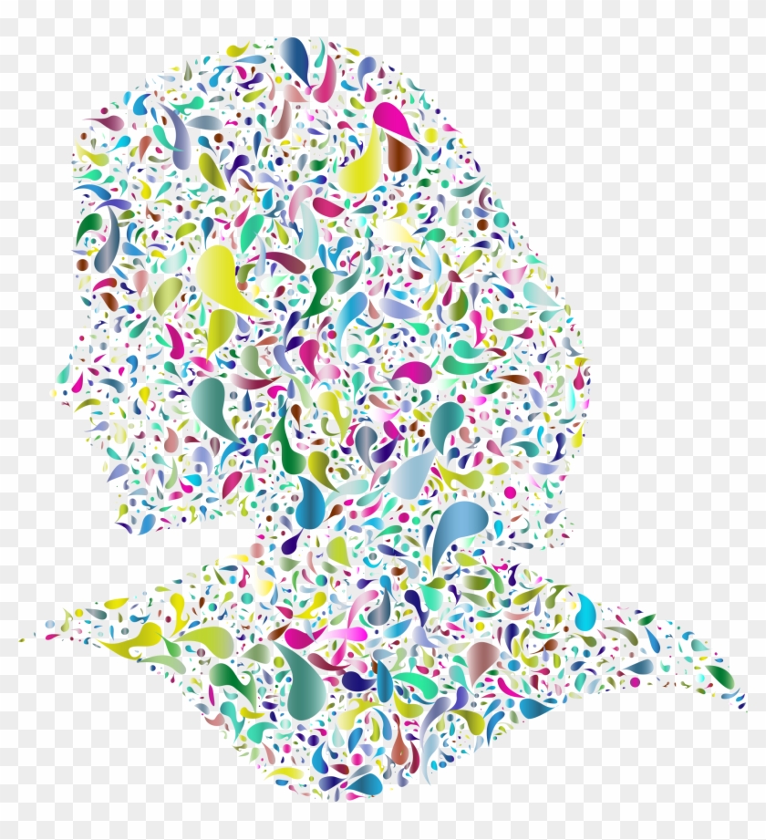 This Free Icons Png Design Of Prismatic Abstract Drops - Abstract Female Background Clipart