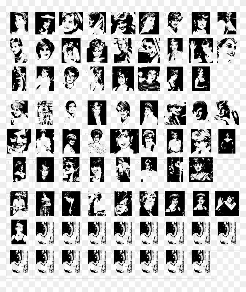 Diana The Princess Font Clipart
