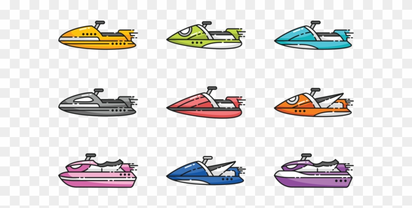 Water Jet Ski Vectors Clipart