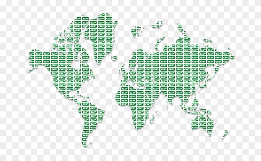 Kaartje Gp- - World Map Red Outline Clipart #3768349