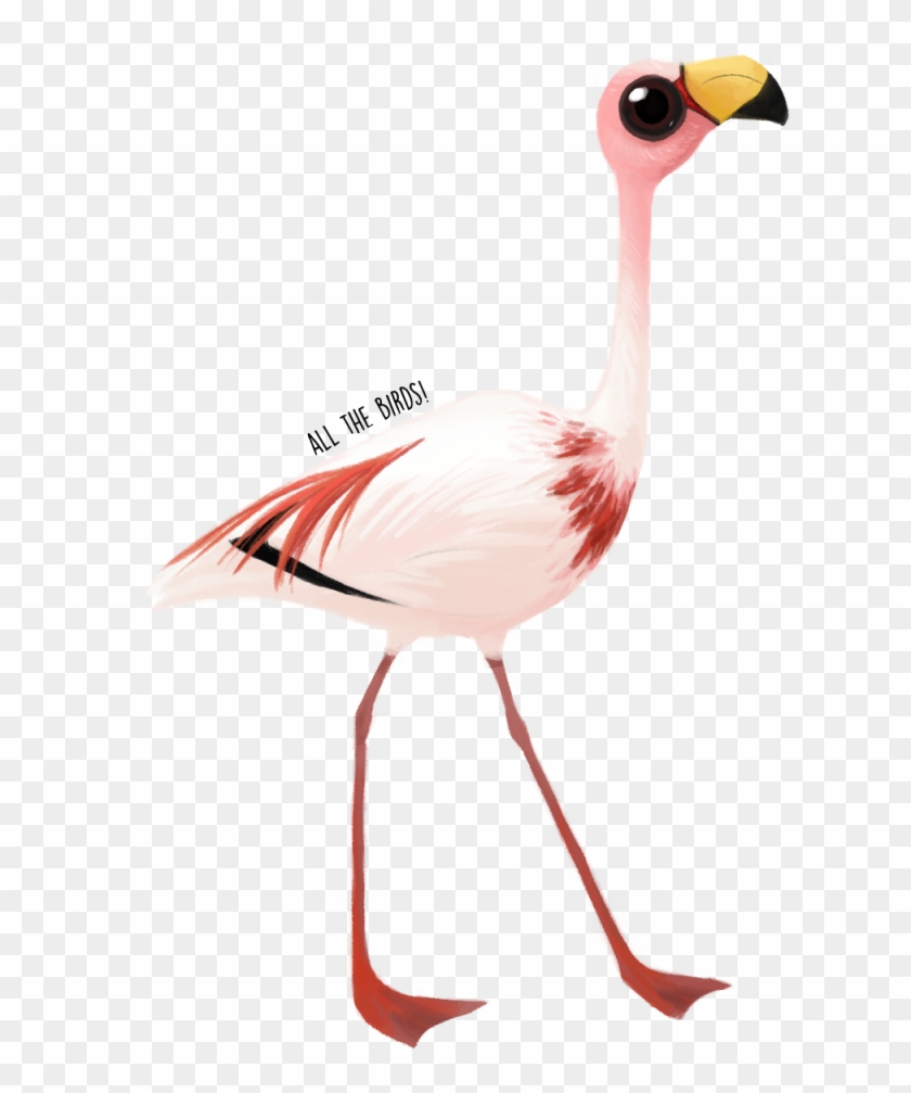 Flamingo Vector Stylized - Greater Flamingo Clipart #3768443