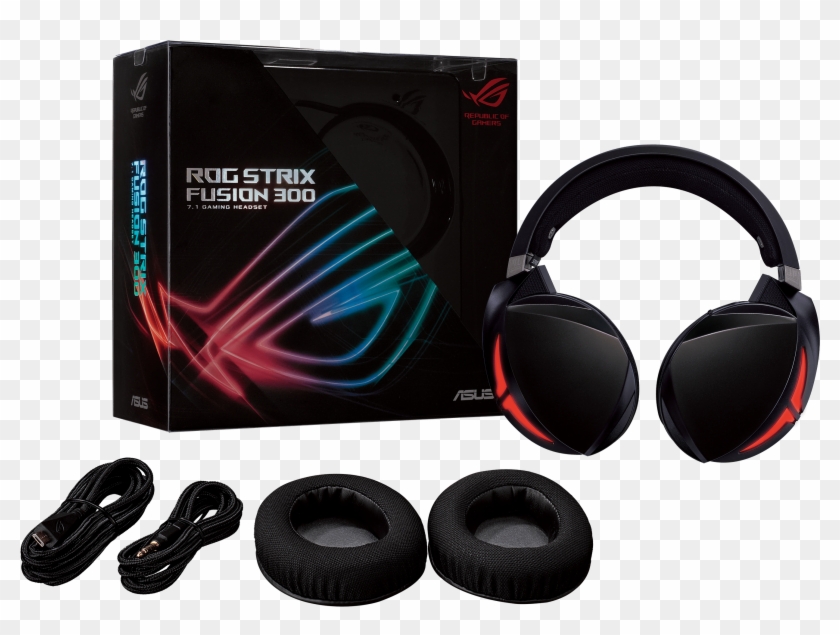 Rog Strix Fusion 300 , Png Download - Asus Rog Strix Fusion 300 Gaming Headset Clipart #3768448