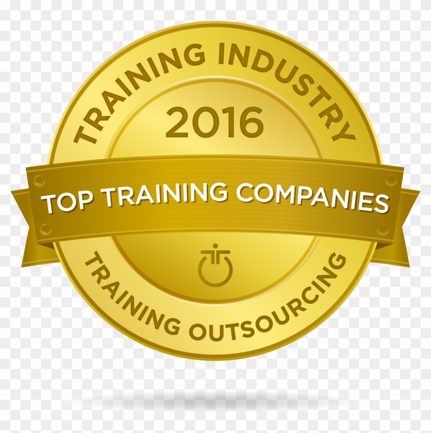 Ti Top 20 Badges Trainingoutsourcing2016 Large - Training Industry Award Clipart #3768973