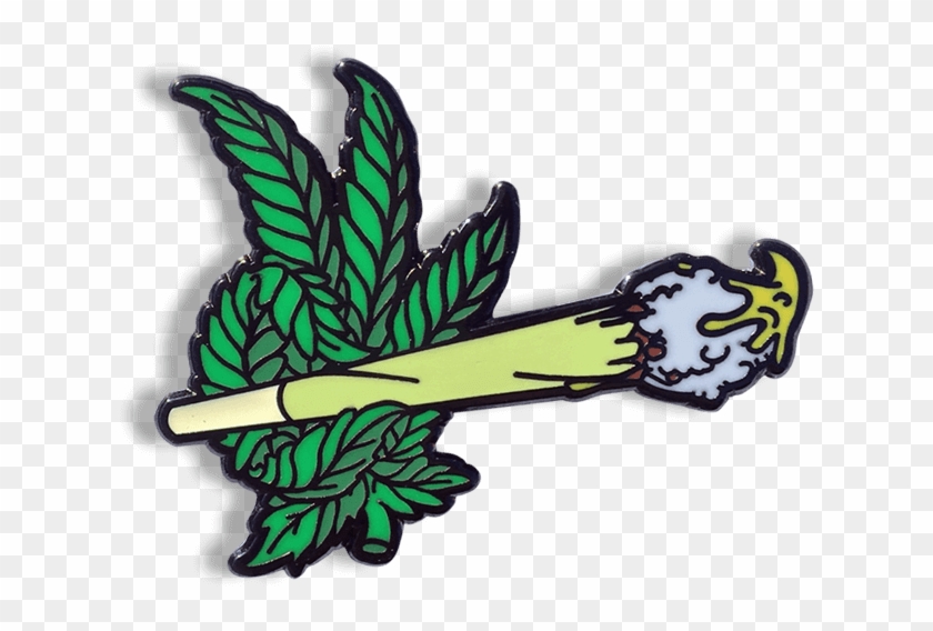 Magic Brush Enamel Pin - Weed Enamel Pin Clipart #3769225
