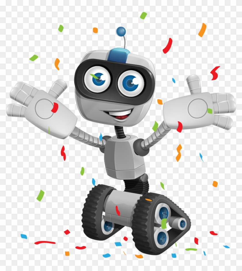 No Hay Comentarios - Vector Nano Robot Cartoon Clipart