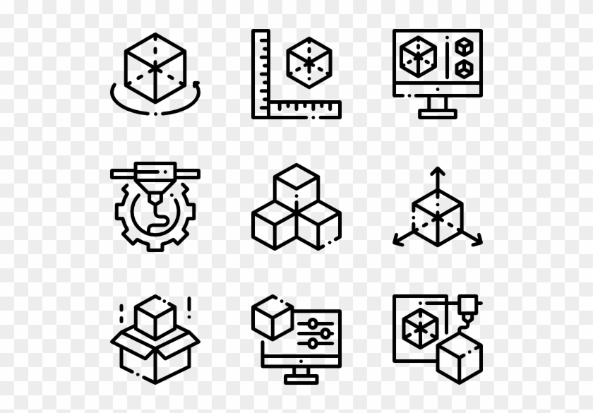 3d Printing - Telecommunication Icon Clipart