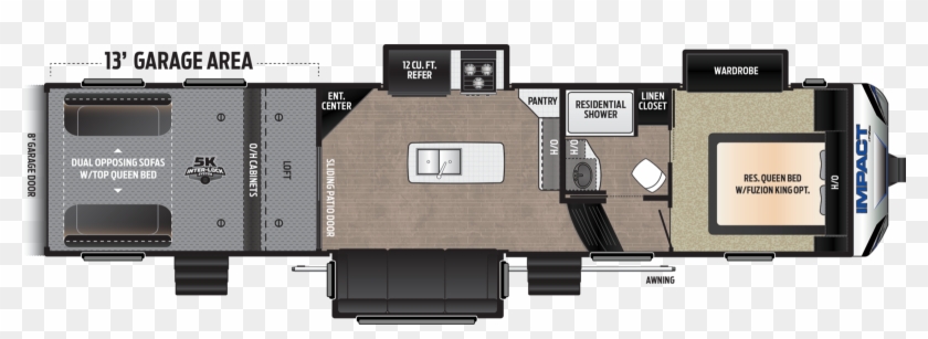 2019 - 2019 Keystone Impact 367 Clipart