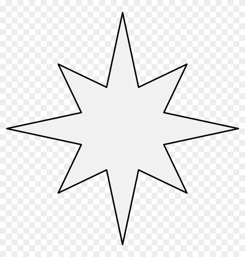 Compass Star - Universidad De Lima Escudo Clipart #3770136
