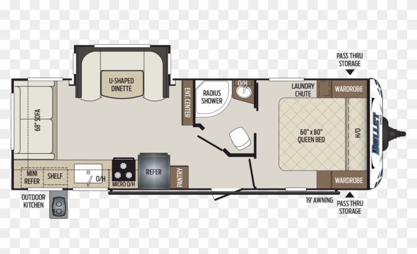 2019 Bullet 257rss Floor Plan Img - Bullet 257rss For Sale Clipart