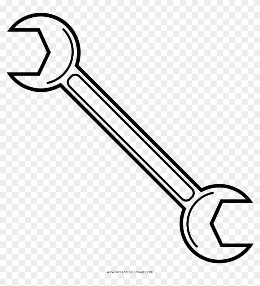 Dibujo De Llave Inglesa Para Colorear - Llave Inglesa Para Colorear Clipart