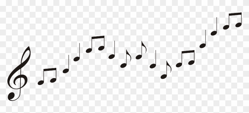 Notas Musicales - Cenefa De Notas Musicales Png Clipart